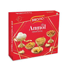 BIKANO ANMOL GIFT PACK 1.36 Kg (500g & 400g Sweets; 200g & 80g & 65g Snacks) (1.36 kg)
