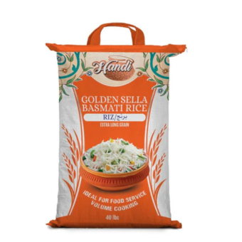 HANDI GOLDEN SELLA BASMATI RICE 40 LB