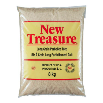 New Treasure Long Grain Parboiled Rice 8 kg