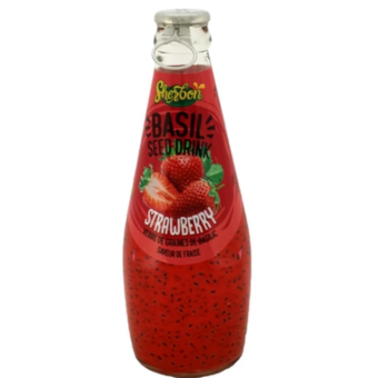 SHERBON BASIL SEED DRINK STRAWBERRY 290ML