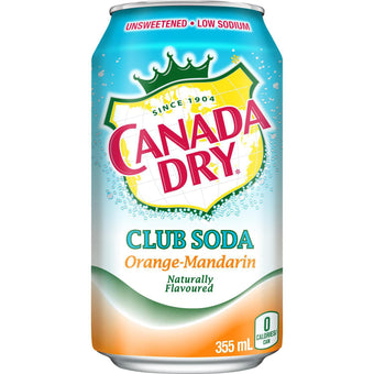 Canada Dry – Club Soda Orange-Mandarin – 12 x 355 ml / Pack