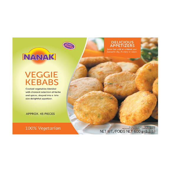 Nanak Veggie Kababs 45pcs